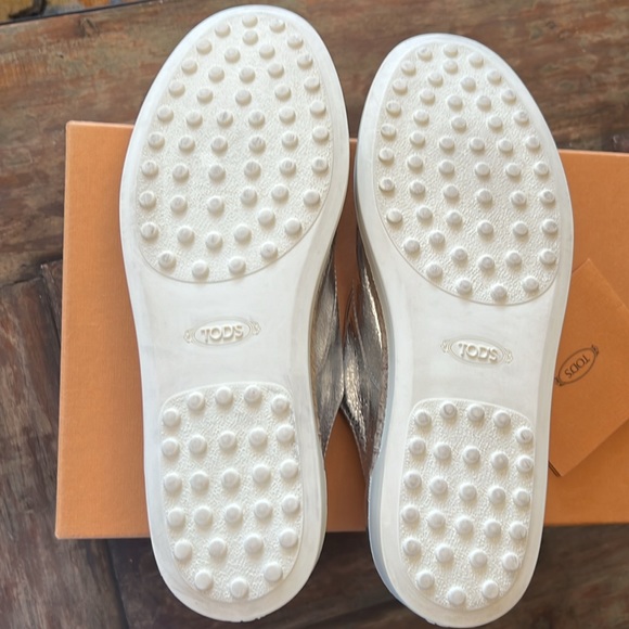 TOD’S Gomma Rafia TV Francesina Pelle Sneaker - Picture 10 of 16